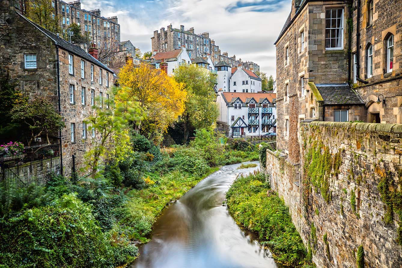 Edinburg Dean Village AdobeStock 237355587