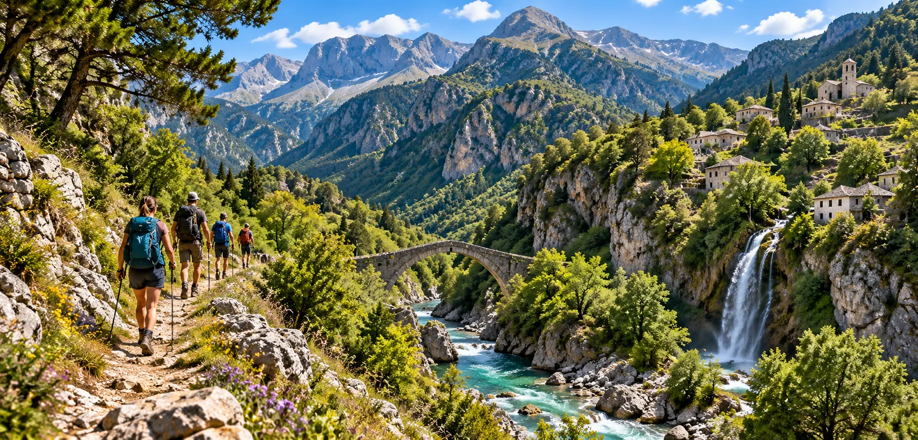 Πεζοπορία στα Τζουμέρκα, 4 ημ.