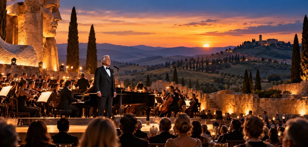 Andrea Bocelli – Teatro del Silenzio, Πίζα, 4ημ. Andrea Bocelli – Teatro del Silenzio, Πίζα, 4ημ.